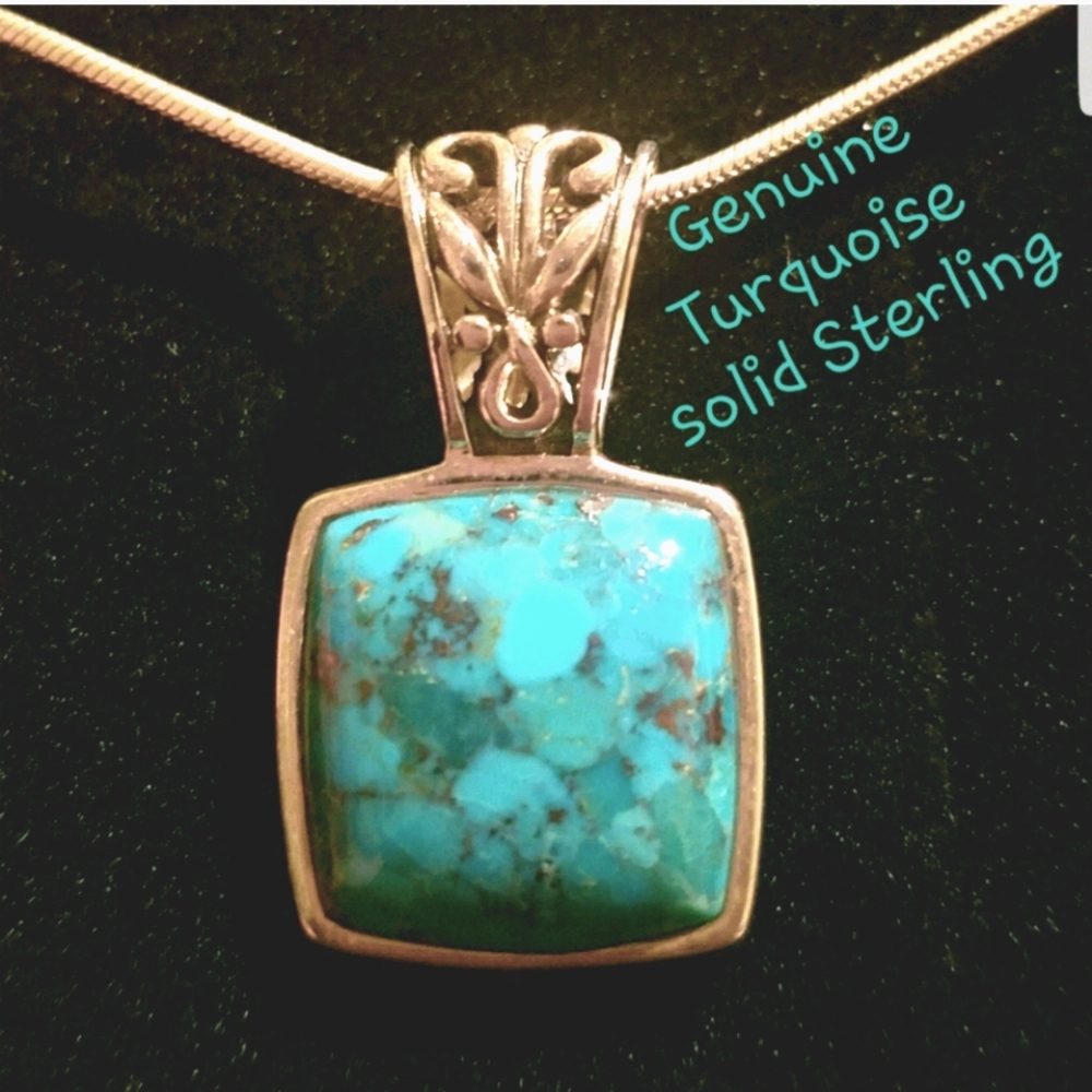 Touquise Necklace SOLID STERLING
